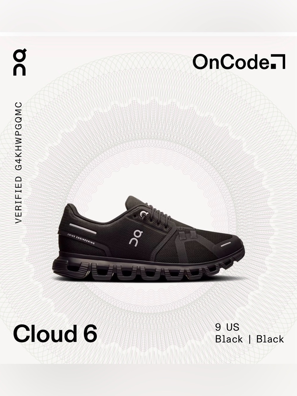 On Running Cloud 6 Running Shoes - Black